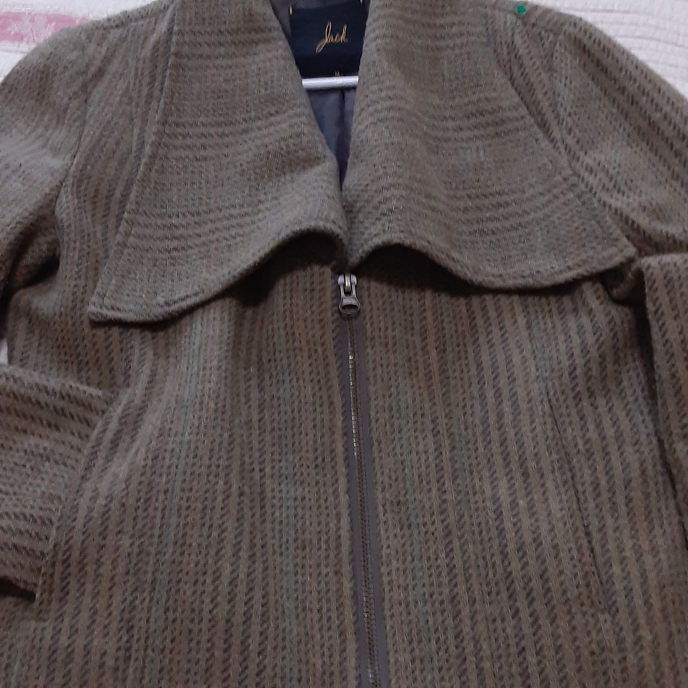 Jack...Medium Full Zip Spread Collar Wool Blend J… - image 4